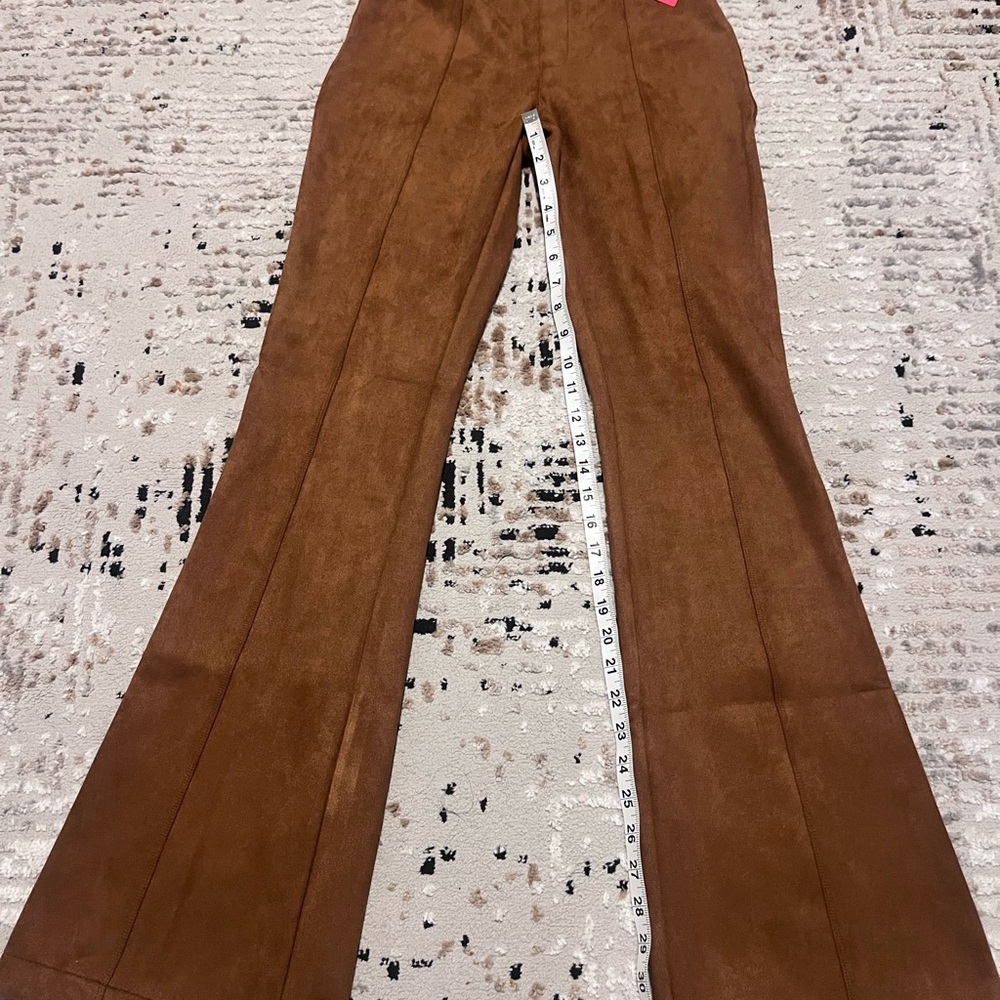 SPANX Chestnut Brown Wide-Leg Ponte Pants - Picture 5 of 8